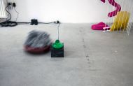 Klick, Diorama Installation Detail, moving vacuum cleaner, Mindscape Universe, Berlin 2016