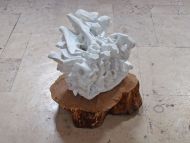 Installation Detail, Untitled, 2013, marble, cherrywood, 40x40x40cm