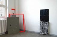 Master Student Exhibition 2014, Installation View, Untitled, wood, woodcut, MDF and acrylic, variable dimensions