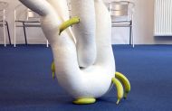 Klick, Waiting Room Installation Detail, banana holder, Mindscape Universe, Berlin 2016