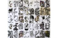 39 Drawings, 2010, indian ink, wax crayon and acrylic on paper, 168x147cm