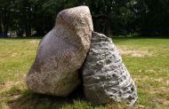 Detail, “Three Boulders”, 2012, granite, 100x100x220cm