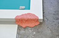 Around the Waterhole 2013, Installation Detail, Untitled, acrylic and tile adhesive, 17x72x45cm