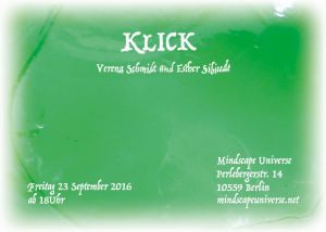 Klick auch am Samstag und Sonntag den 24. und 25.9. von 11-19 Uhr